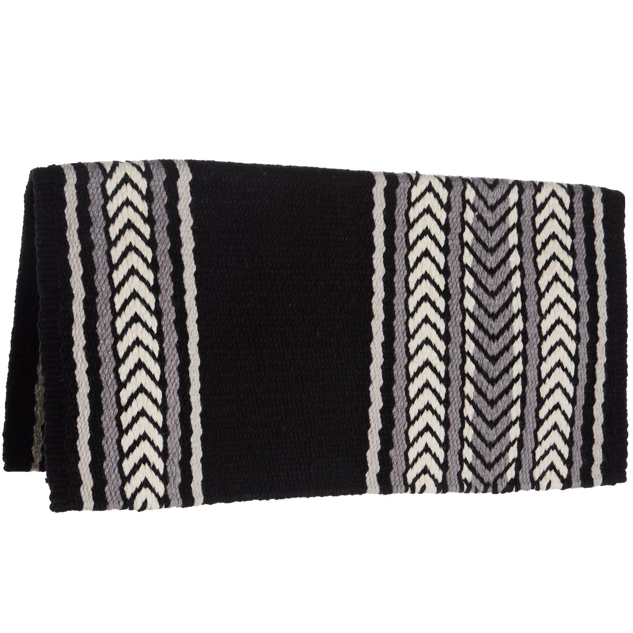 1425-4 Iron Horse 36inx34in New Zealand Wool Saddle Blanket MULTI