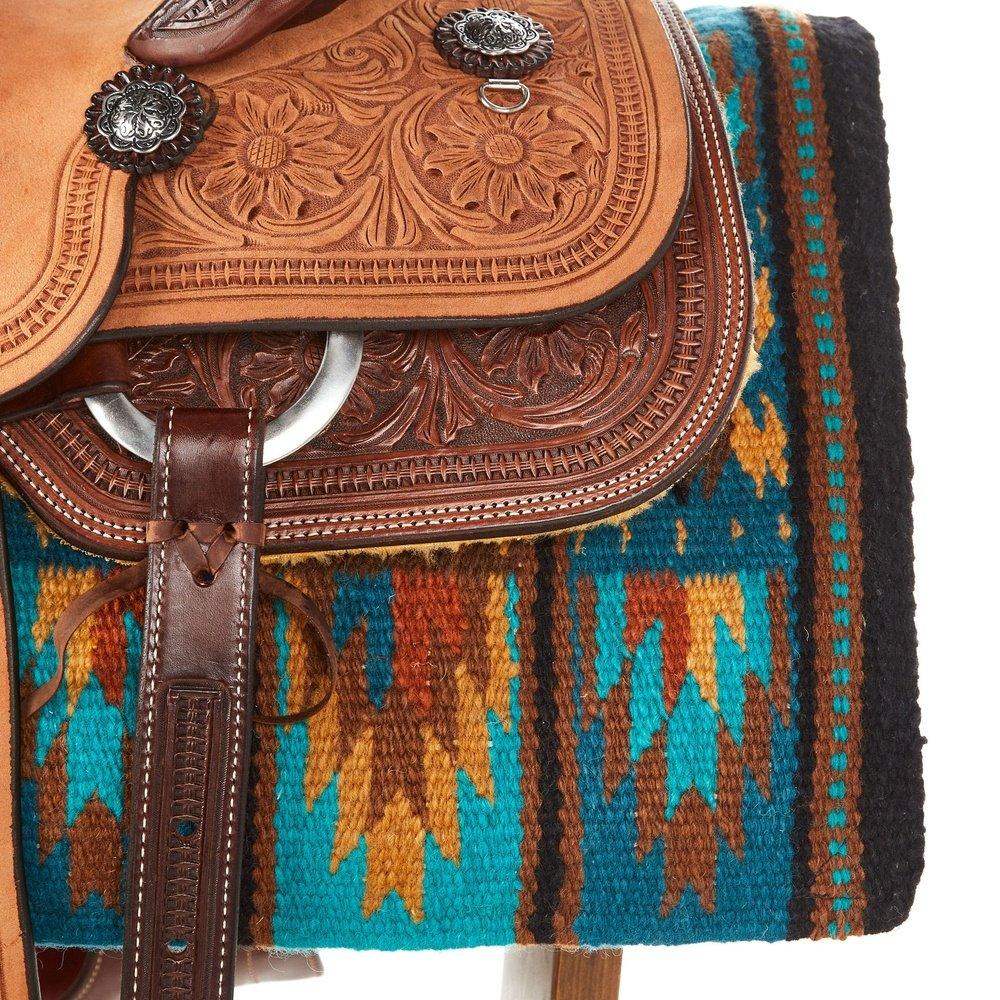 1469-4 Sandhill 36x34 New Zealand Wool Saddle Blanket