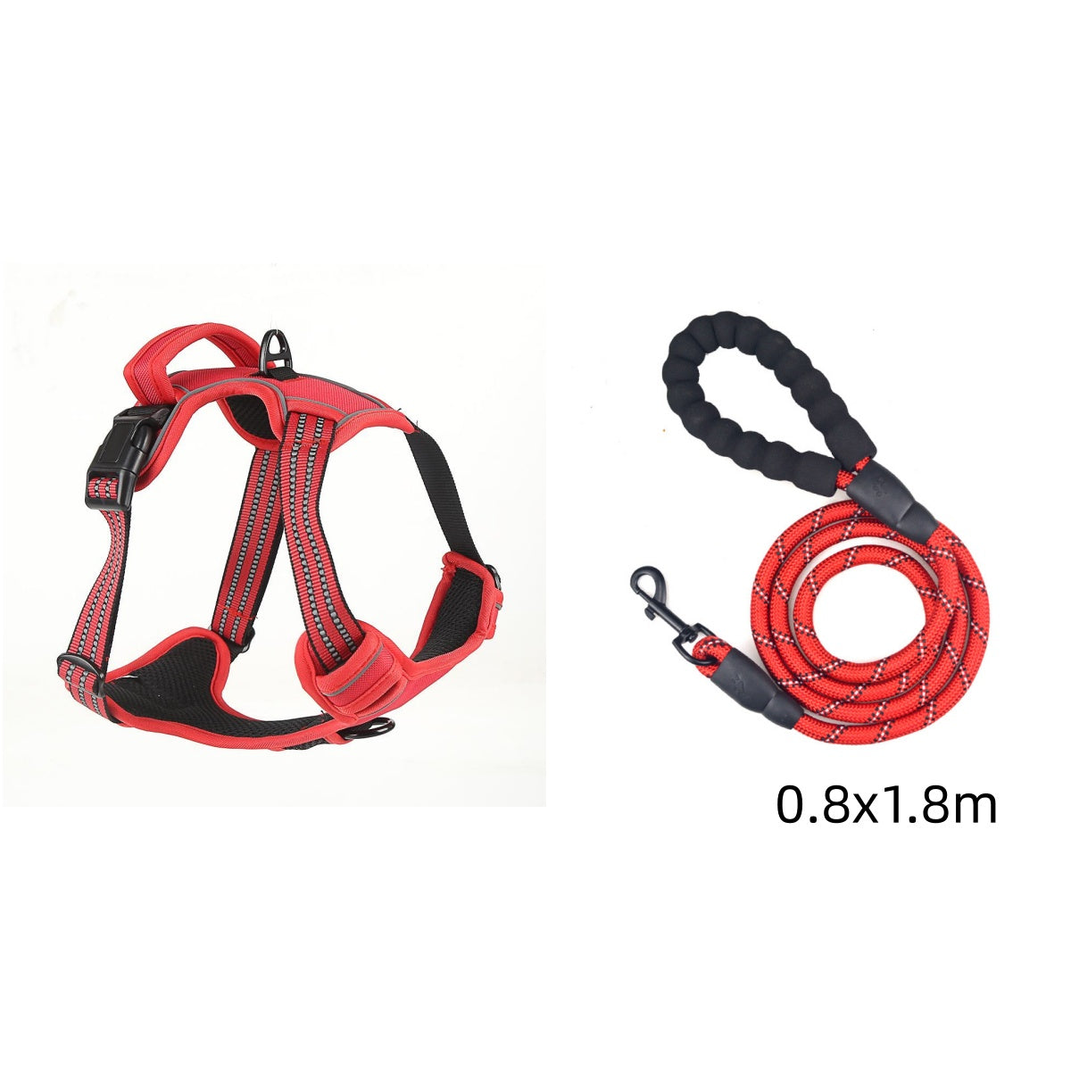 Reflective No-Pull Dog Harness Vest — Single & Set Options