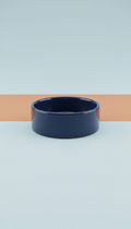 Navy Ceramic Pet Bowl