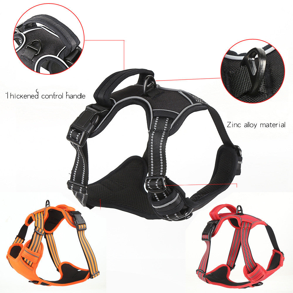 Reflective No-Pull Dog Harness Vest — Single & Set Options