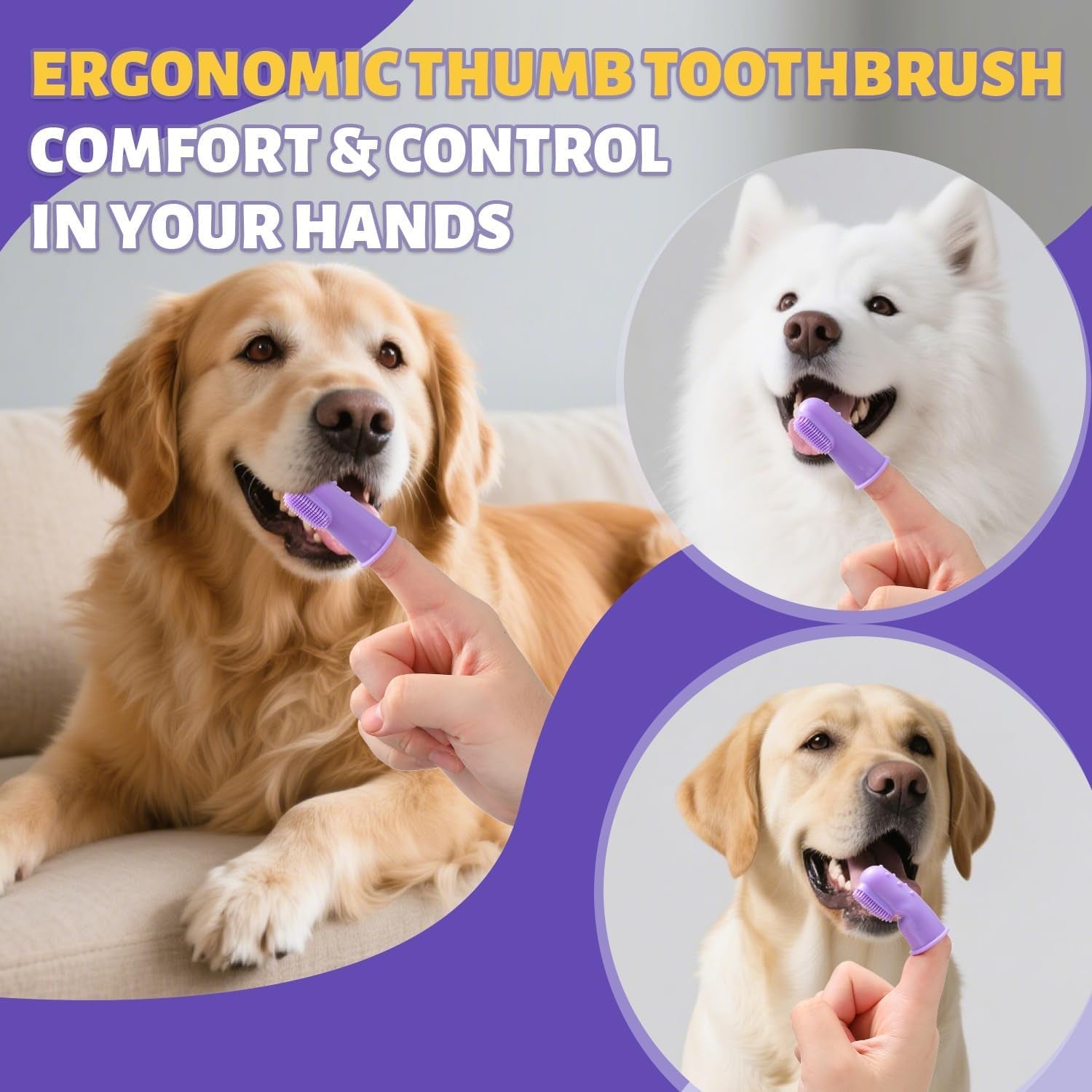Premium Dog Dental Care Kit Toothpaste Toothbrush Plaque Tartar Control
