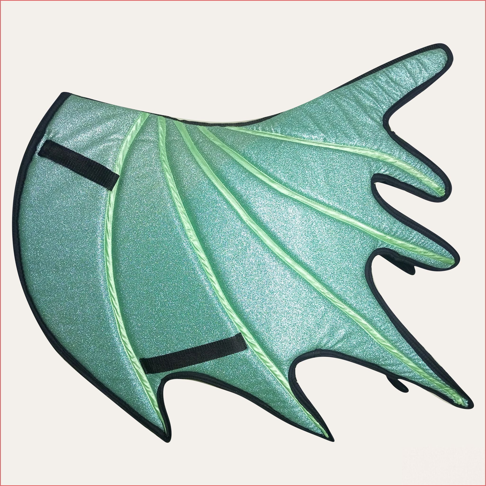 Green Horse Dragon Saddle Pad, Ear Bonnet & Horse Boot Set