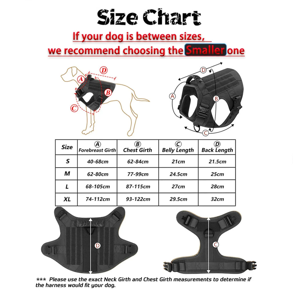 Ultimate Explorer Tactical Dog Harness & Leash Set