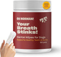 Dog Dental Wipes Finger Wipes for Teeth Cleaning Fresh Breath 50ct