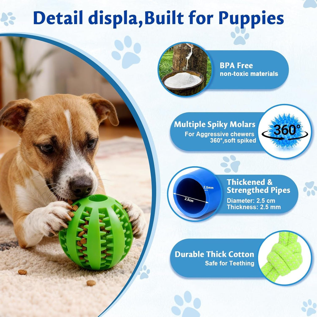 Interactive Puppy Play Gym with 16 Toys Dog Enrichment Activity Center