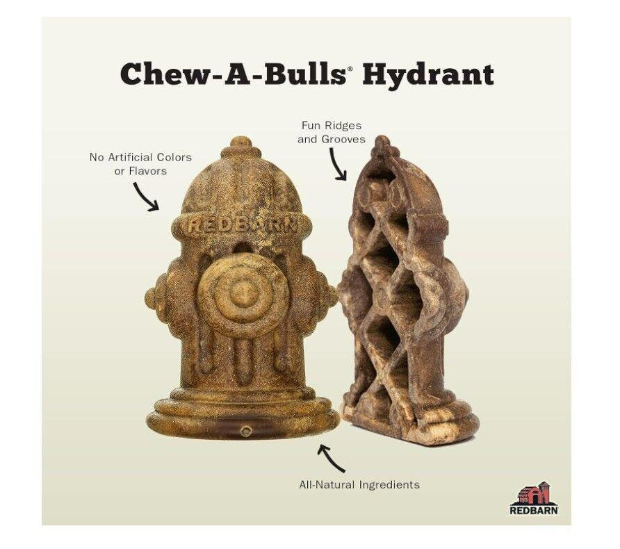 Redbarn Pet Products Chew-A-Bulls Hydrant Dog Chew 12 ct Medium