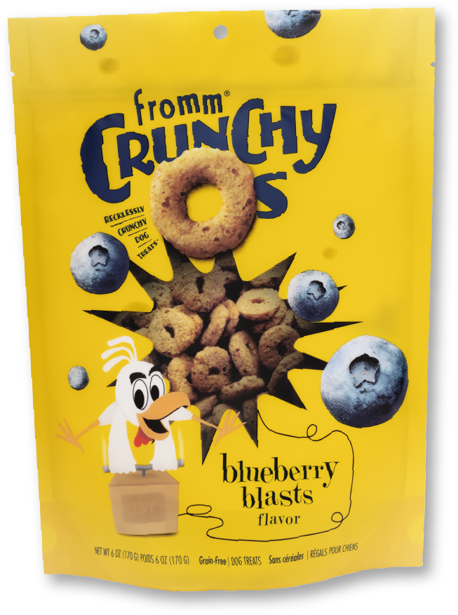Fromm Crunchy O's Blueberry Dog Treats (6oz)