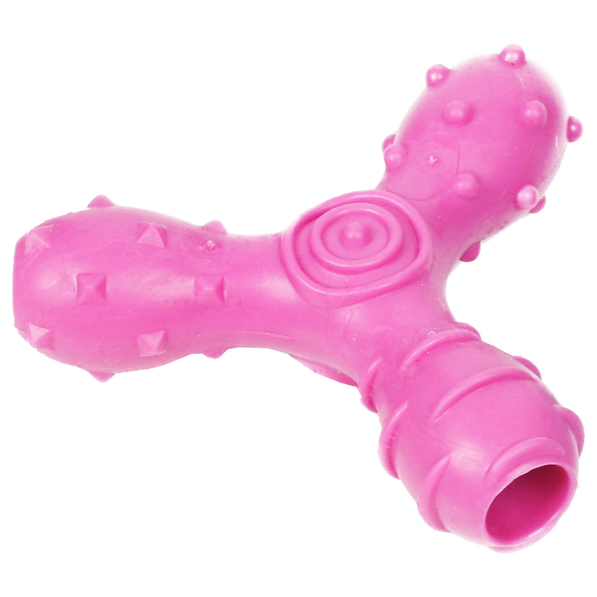 Pet Life ® 'Tri-Chew' Treat Dispensing and Chewing Interactive TPR Dog Toy